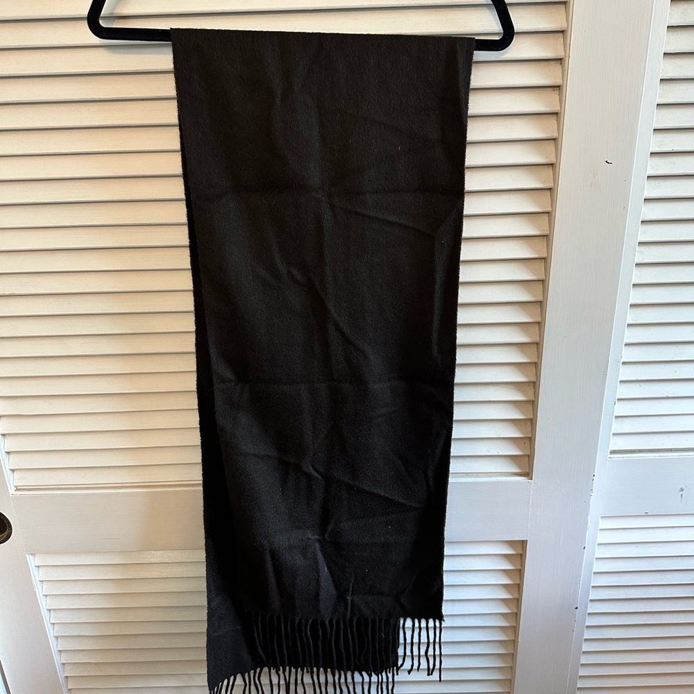Coach Brown Scarf with Green Label